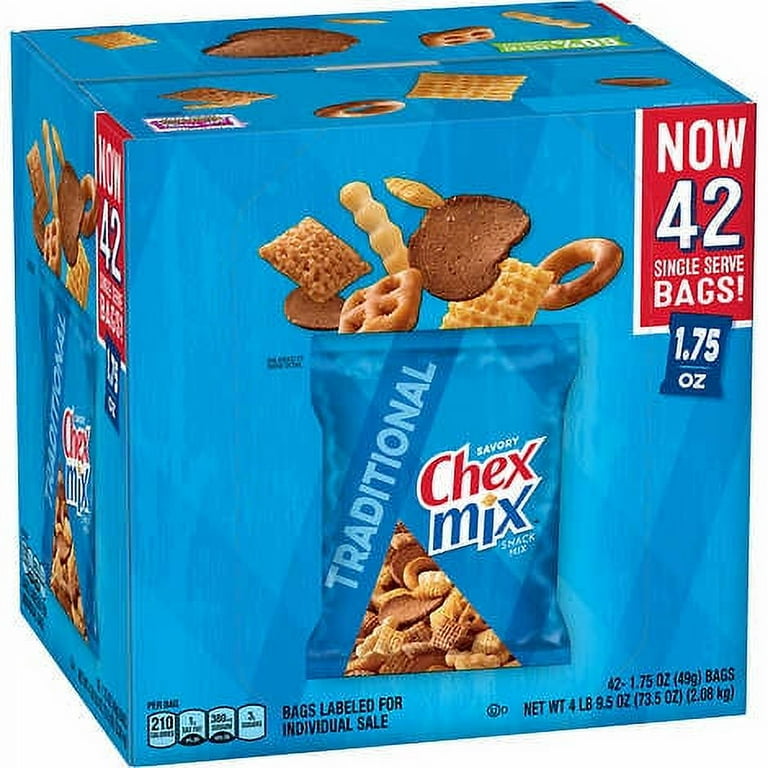 Chex Mix Traditional Snack Mix, 42-count - Walmart.com