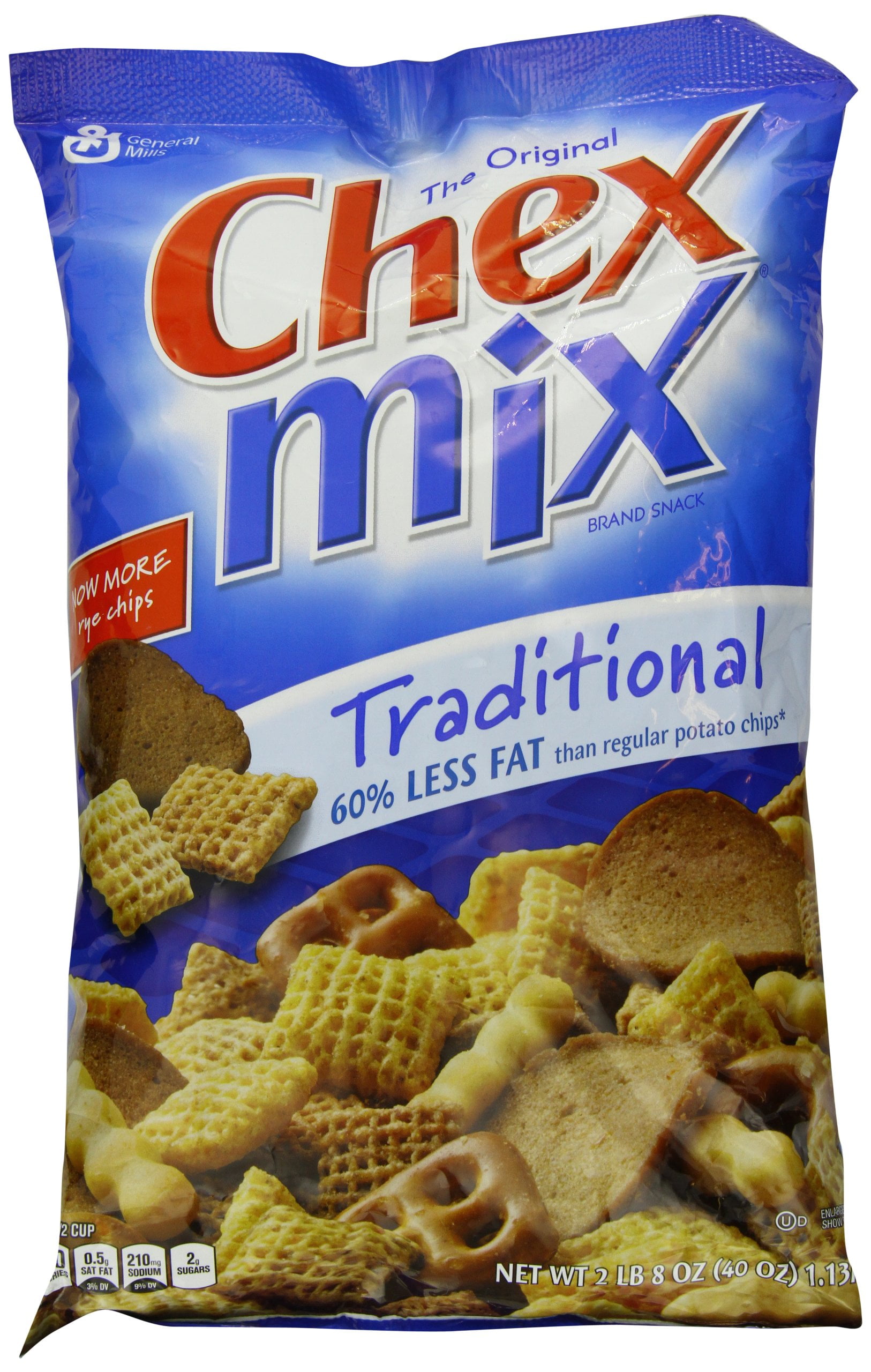 Chex Mix Traditional Snack Mix, Original, 40 Ounce - Walmart.com