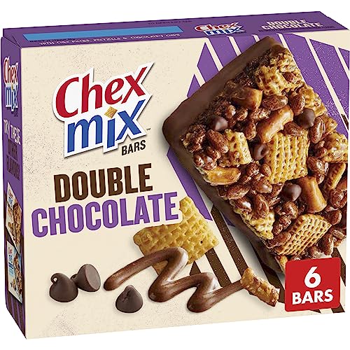 Chex Mix Treat Bars, Double Chocolate, Snack Bars, 6 ct - Walmart.com