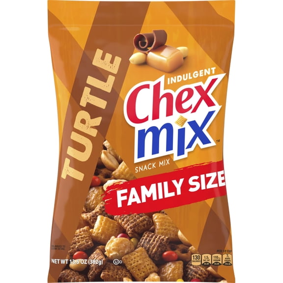 Chex Mix Turtle Snack SSF20 Mix, 13.5 oz Bag