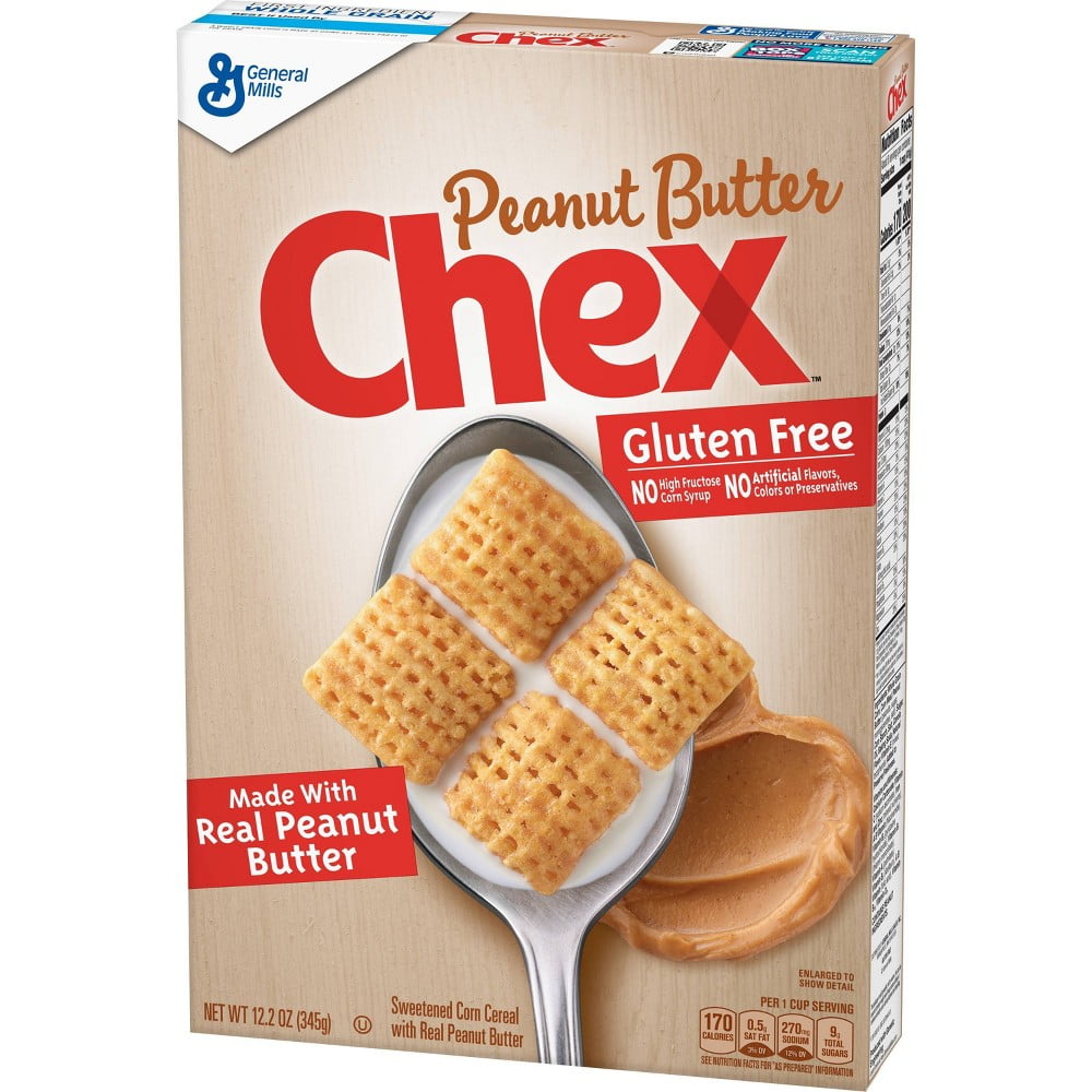 Chex Peanut Butter Gluten-Free Breakfast Cereal - 12.2oz (Pack of 2)