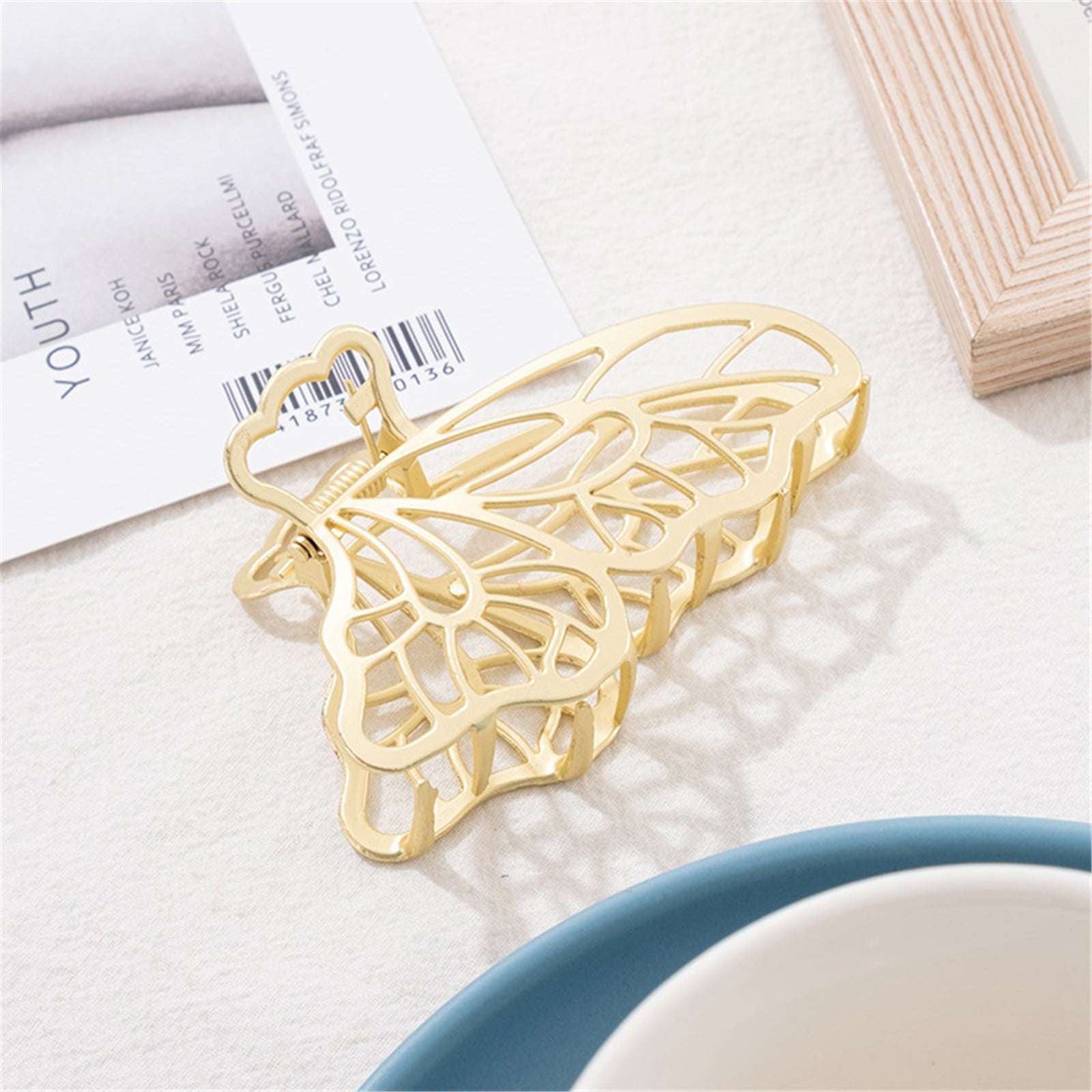 Chexio Clearance Barrettes Hair Jaw Hair Clip Strong Hold Vintage Metal