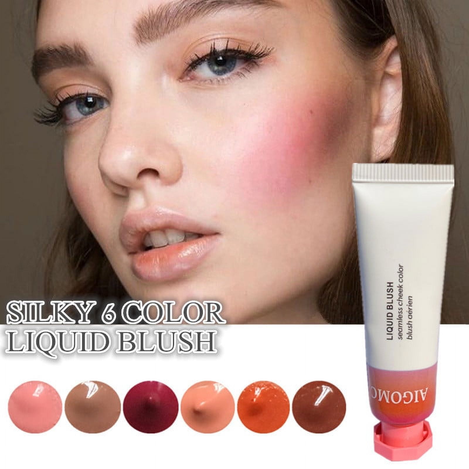 Chexio Clearance Blush 5 Color Blush Red Milk Gel Gel Creamy Liquid ...