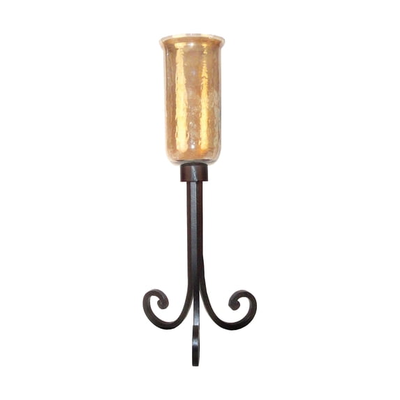 Cheyenne Floor Hurricane-Finish:Rustic/Hammered Brown Lustre,Size:Small