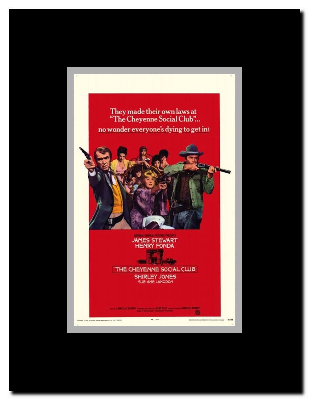 Cheyenne Social Club Framed Movie Poster