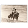 thumbnail image 1 of Cheyenne Warriors on Horseback - The North American Indian - Vintage Sepia Toned Photograph by Edward S. Curtis c.1905 - Master Art Print (Unframed) 13in x 19in, 1 of 4