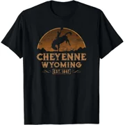 Cheyenne Wyoming WY Rodeo Cowboy Gift Unisex T-Shirt