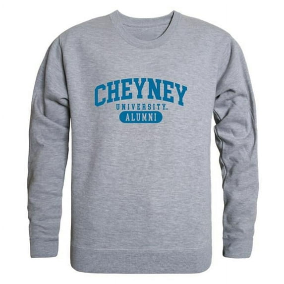 Cheyney University Wolves Alumni Fleece Sweatshirt, Heather Grey - Small