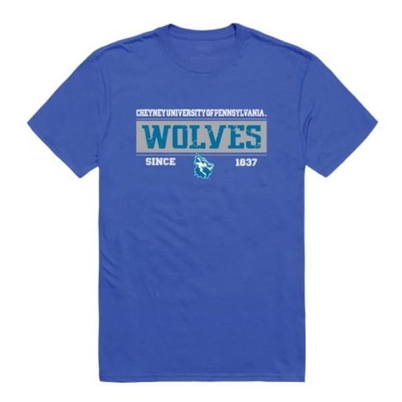 Cheyney University Wolves College Established T-Shirt, Royal - Large