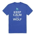 thumbnail image 1 of Cheyney University Wolves Keep Calm Short Sleeve T-Shirt, Royal - Small, 1 of 1