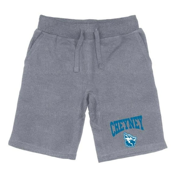 Cheyney University Wolves Premium Shorts, Heather Grey - Medium