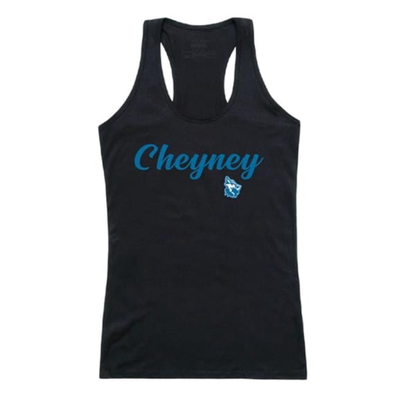 Cheyney University Wolves Script Tank Top, Black - Small