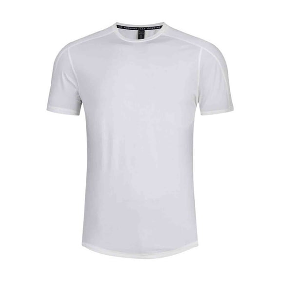 Cheytotty Man Outdoor T Shirt Breathable Fitness Short Sleeve Pullover Round Neck Athletic Top White 3Xl