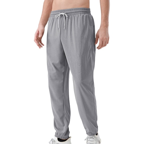 Cheytotty Sweatpants For Mens Straight Leg Plain Elastic Waist Pants Sport Athletic Running Summer Fall 2025 Y2K Gray 2Xl