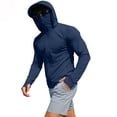 thumbnail image 1 of Cheytotty UV Sun Protective Jacket for Mens Full Coverage Hooded Quick Dry Outdoor Sun Shirt（Navy/3XL）, 1 of 8