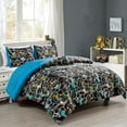 thumbnail image 1 of Chezmoi Collection 4-Piece Kids Multi-Color Monster Truck Racing Microfiber Comforter Set, Full/Queen, 1 of 9