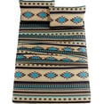 thumbnail image 1 of Chezmoi Collection 4-Piece Southwestern Geometric Multicolor Teal Beige Black Gray Sheet Set, Queen, 1 of 4