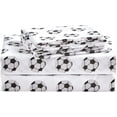 thumbnail image 1 of Chezmoi Collection 4-piece Kids/Teens Sports Soccer Balls Microfiber Sheet Set, Full Size, 1 of 4