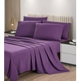 thumbnail image 1 of Chezmoi Collection 6-Piece Dark Purple Sheet Set King - Extra Soft Breathable Brushed Microfiber Bed Sheets with 15" Deep Pocket & 4 Pillowcases, 1 of 5