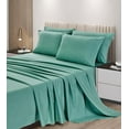 thumbnail image 1 of Chezmoi Collection 6-Piece Granite Green Sheet Set Queen - Extra Soft Breathable Brushed Microfiber Bed Sheets with 15" Deep Pocket & 4 Pillowcases, 1 of 5