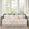 thumbnail image 1 of Chezmoi Collection Abbi 5-Piece Pink Shabby Chic Bedding Floral Daybed Set, Pre-Washed Cotton Patchwork Daybed Cover, 1 of 14