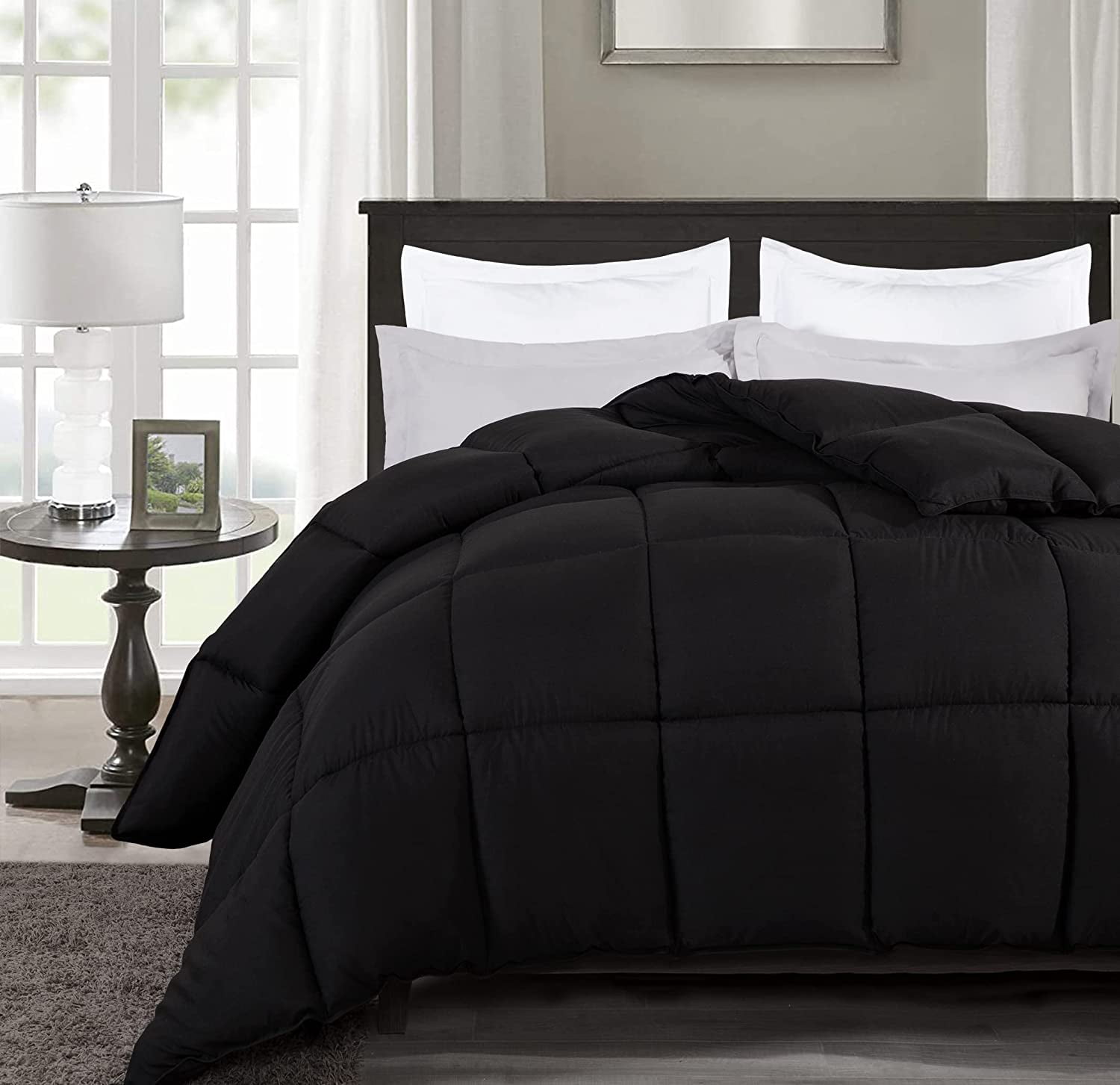 Chezmoi Collection All Season Oversized King Size Down Alternative Comforter Plush Microfiber