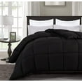 thumbnail image 1 of Chezmoi Collection All Season Twin XL Size Down Alternative Comforter - Plush Microfiber Fill - Box Stitch Quilted - Duvet Insert with Corner Tabs (Twin XL, Black), 1 of 9