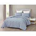 thumbnail image 1 of Chezmoi Collection Asher 3-Piece Solid Jersey Knit Cotton Reversible Comforter Set, 1 of 4