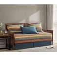 thumbnail image 1 of Chezmoi Collection Avery Striped Cotton Quilt Set Daybed Size, 5-Piece Soft Pre-Washed 100% Cotton Quilt, Multi-Color, 1 of 5