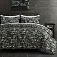 thumbnail image 1 of Chezmoi Collection Soft Microfiber Printed Military Camo Bedding Set, 3-Piece Army Green Camouflage Comforter Set, Full Size, 1 of 9