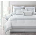 Chezmoi Collection Caprice White/Silver Comforter Set California King