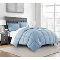thumbnail image 1 of Chezmoi Collection Chambray Blue Down Alternative Comforter Twin - 2-Piece All Seasons Lightweight Comforter Set - Microfiber Comforter Duvet Insert with Corner Tabs, 1 of 7