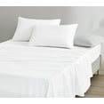 thumbnail image 1 of Chezmoi Collection Charisma Tencel Modal Blend Bed Sheets California King Size 4-Piece Sheet Set White - Soft and Cozy Lightweight Breathable 15" Deep Pocket Cooling Sheets, 1 of 8