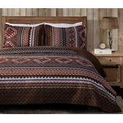 Chezmoi Collection Chezmoi Collection Rustic 3 Piece Quilt Sets King with Quilt and Sham