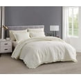 thumbnail image 1 of Chezmoi Collection Eleanora 5-Pieces Bed in a Bag Comforter Set with Sheets, Ruffled Edge Trim Double Brushed Microfiber Lightweight All Season Bedding Set, Twin, Ivory, 1 of 10