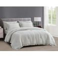 thumbnail image 1 of Chezmoi Collection Eleanora 7-Pieces Bed in a Bag Comforter Set with Sheets, Ruffled Edge Trim Double Brushed Microfiber Lightweight All Season Bedding Set, Queen, Light Gray, 1 of 11