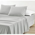 thumbnail image 1 of Chezmoi Collection Extra Soft Bed Sheets Set, Double Brushed Microfiber 14-Inches Deep Pockets, 3-Piece Sheet Set, Twin, Light Gray, 1 of 8