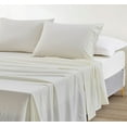thumbnail image 1 of Chezmoi Collection Extra Soft Bed Sheets Set, Double Brushed Microfiber 14-Inches Deep Pockets, 4-Piece Sheet Set, California King, Ivory, 1 of 8