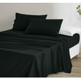 thumbnail image 1 of Chezmoi Collection Extra Soft Bed Sheets Set, Double Brushed Microfiber 14-Inches Deep Pockets, 4-Piece Sheet Set, King, Black, 1 of 8