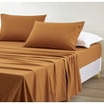 thumbnail image 1 of Chezmoi Collection Extra Soft Bed Sheets Set, Double Brushed Microfiber 14-Inches Deep Pockets, 4-Piece Sheet Set, Queen, Spice Orange, 1 of 8