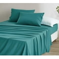 thumbnail image 1 of Chezmoi Collection Extra Soft Bed Sheets Set, Double Brushed Microfiber 14-Inches Deep Pockets, 4-Piece Sheet Set, Queen, Teal, 1 of 8