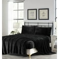 thumbnail image 1 of Chezmoi Collection Extra Soft Fleece Sheet Set King, 4-Piece Microplush Non-Pilling Velvety Bed Sheet, Deep Pocket - Lightweight All Season Warmth, King, Black, 1 of 9