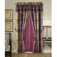 thumbnail image 1 of Chezmoi Collection Gitano 4-Piece Paisley Jacquard Patchwork Window Curtain Set, 1 of 3