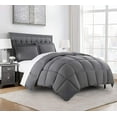thumbnail image 1 of Chezmoi Collection Gray Down Alternative Comforter Queen - 3-Piece All Seasons Lightweight Comforter Set - Microfiber Comforter Duvet Insert with Corner Tabs, 1 of 8