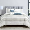 thumbnail image 1 of Chezmoi Collection Hart 7-Piece Southwestern Geometric Embroidery Comforter Set, 1 of 9