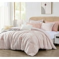 thumbnail image 1 of Chezmoi Collection Katrina 6-Piece Floral Comforter Set King Size, White/Coral, Soft Jacquard Textured Lightweight Bedding for All Season, 1 of 9