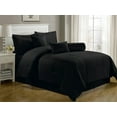 thumbnail image 1 of Chezmoi Collection Lex 7-Piece Hotel Dobby Stripe Comforter Set, 1 of 3