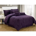 thumbnail image 1 of Chezmoi Collection Lex 7-Piece Hotel Dobby Stripe Comforter Set, 1 of 3