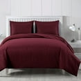 thumbnail image 1 of Chezmoi Collection Liam 7-Piece Burgundy Bed in a Bag Queen Comforter Set with Sheets Medallion Embossed Bedding Set, 1 of 9