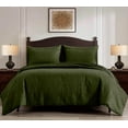 thumbnail image 1 of Chezmoi Collection Liam 7-Piece Cypress Green Bed in a Bag Queen Comforter Set with Sheets Medallion Embossed Bedding Set, 1 of 9